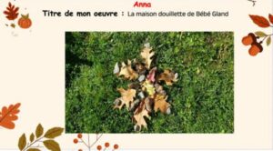 IMG formation art et interdisciplinarite CAPA 2023 2024 Ontario photo de l oeuvre la mason douillette de bebe gland